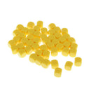 50pcs Round Edge Blank Dices D6 Six Sided RPG Gaming Dice Gift Yellow