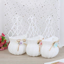 Artificial Rattan Wall Hanging Basket Flower Vase Home Decoration Random ColoR3C
