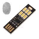 Portable USB Power 6 LEDs Card Lamp Bulb Pocket Mini LED Night Light for Camping
