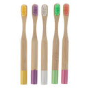 5Pack bristles toothbrush bamboo toothbrush Oral Care tooth brush eco-frien- OZ