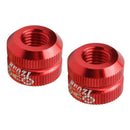 1 Pair Bike Tire Law Mouth Nut Tire Inner Tube Valve Nut Replacement Red