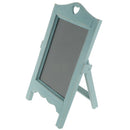 Wood Chalkboard Stand Blackboard for Wedding Party Coffee bar Blue