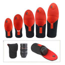 5pcs Neoprene DSLR Camera Lens SoftProtector Pouch BagCase Set S M L XL XXL
