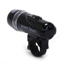 1pc 5 led power beam black front light head light torch lamp for bicycle bike JR