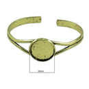 8pcs Filigree Flower Bezel Bangle Settings Cabochon Blank Tray DIY Mix Size