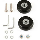 1 Pair Luggage Suitcase Replacement Wheels Axles Wrench Deluxe Universal Wheel