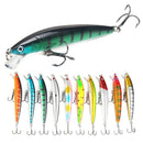 10pcs Lifelike Minnow Baits Tackle Crank Fishing Lures Crankbaits Strong Hooks