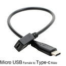 Micro USB Female to USB-C 3.1 Type-c Male Converter Cable Adapter OTG Conne  JR