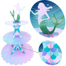 Three Layers Mermaid Cake Stand Mermaid Dessert Stands Birthday Party FavorSEAU