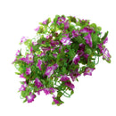 2 x Artificial Narcissus Wall Hanging Silk Flower Vine In/outdoor Decor Purple