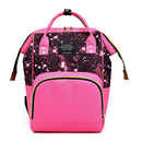 Star Sky Print Mommy Maternity Backpacks Nursing Baby Nappy Bags (Pink) SN9F