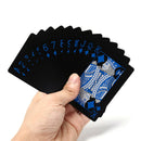 2 Sets Waterproof Plastic Pvc Black Playing Cards Poker Card Board Game  J,a