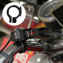 Waterproof Dual USB 12V Motorcycle Handlebar Charger Socket w/ Switch & Mounts Z