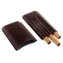 Fathers Day Gift 3 Grids Cigar Humidor Case PU Leather Bag for Cigarettes