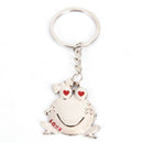 Couple Key Chain Cute Frog Pendant Lovers Keychain Keyring Ring Keyfob Gift LMTE