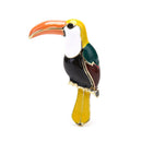 Fashion Enamel Colorful Toucan Bird Shape Animal Brooch Pin Jewelry Bag De xcSTE