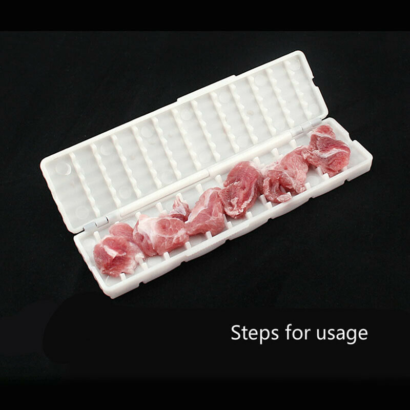 1pc Barbecue Tool Meat Grill Skewer Multi-Function Grill Grilled Needle Box
