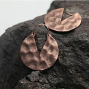 Simple Geometric Drop Earrings Retro Round Dangles Hoops Women Unique Boho