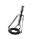 14pcs Stainless Steel Fishing Rod Double Leg Guides Tip Repair Kit Eye Rings