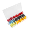 280pcs T Type Electrical Cable Connectors Insulated Wire Terminal Crimp Kit A