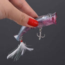 8cm 11.5g fishing lure hard baits artificial popper crankbait wobblers bait&M