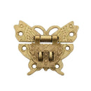 Retro Alloy Butterfly Latch Catch Wooden Jewelry Box Case Hasp Lock Buckle X5V8