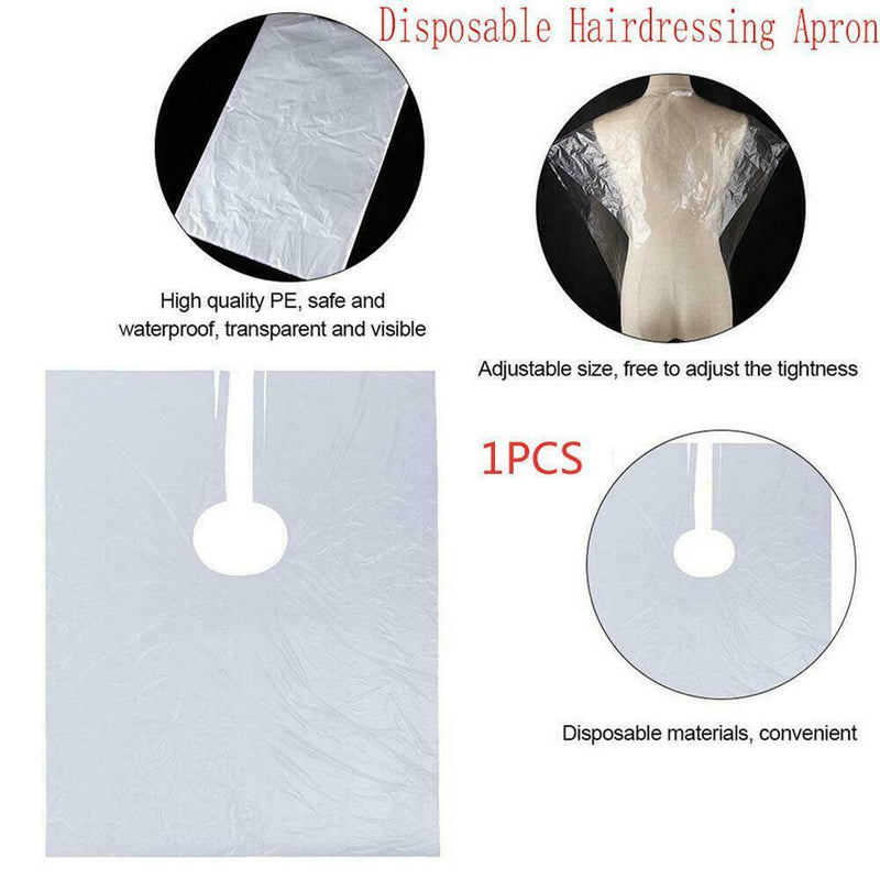 1pc Disposable Haircut Apron Home Hair Dyeing Hair Dye Shawl
