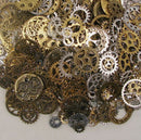 ds 50g Watch Parts STEAMPUNK CYBERPUNNK COGS GEARS DIY JEWELRY O`US