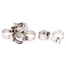 8Pcs Adjustable Hose Clamp Fuel Line Worm Clip for 9mm-16mm Pipe Tube H1N5