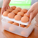 24-Grids Egg Holder Tray Plastic Refrigerator Storage Box Container Case