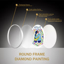 DIY Couple Special Shaped Diamond Painting Mural with Tassel Home Decor