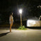 56LED Solar Motion Sensor Wall Light Remote Control Street Lamp (White) A#S
