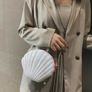 Women Girls Little Mermaid Seashell Purse Cross-Body Shoulder Bags Glitter