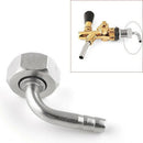 Draft Beer Faucet Connectors 90 degree Tailpiece Elbow + Hex Nut + Washer f