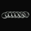 100X 30mm Clear Round Coins Capsules Boxes Holder Plastic Storage Collectib