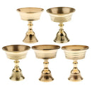1Pc Copper Candle Ghee Lamp Holder Tibetan Oil Lamp Home Decor Caliber 6.5cm