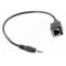 3.5mm Audio Male to RJ45 Socket Ethernet Adapter Short Cable CAT5 CAT6 Extender