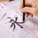 5X No Ink Magic Water Writing Cloth Brush Gridded Fabric Mat Calligraphy AYL