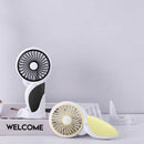 Handheld Electric Mini Portable Outdoor Fan Foldable Handle Desktop Cartoon