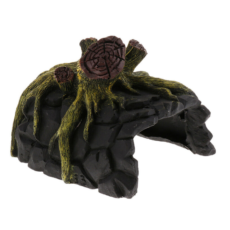 Wood Root Cave Shape Den Caves/ Hides Shelter Basking Platform Hideout House for