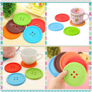 Silicone Giant Button Coasters Tea Cup Mug Drinks Table Placemat Place Mat M&E