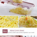 6in1 Wheat Straw Multi-function Vegetable Cutter Shredder Grater Slicer Blue