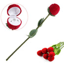 Romantic Red Rose Flower Ring Boxes Earrings Jewelry Gift Box Valentine's  OZ
