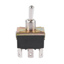 5X(AC 250V/10A 125V/15A DPDT 3 Position ON/OFF/ON 6 Pins Toggle Switch Bla P6U4)