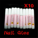 10pcs Bulk Super Strong Nail Glue Acrylic UV Gel Nails False Nails Art Tips DIY