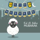 Eid Mubarak Festival Pull Flag Decoration Islam Festival Pull Flag Decoration OZ