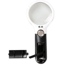 Handheld 45X Magnifying Reading Glass Lens Jewelry Loupe With 3 LED Light OZ
