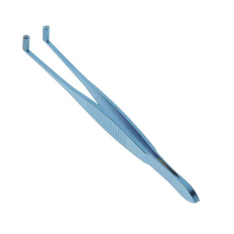 Stainless Steel Roller Tip Angled Meibomian Gland Expressor Forceps - 11cm /