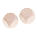 100x Natural Wood Blank Dice D6 10mm Game Dice for Kids DIY Decorating Games