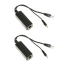 2x IEEE802.3af PoE Splitter With 12V Output Power Over Ethernet for Office